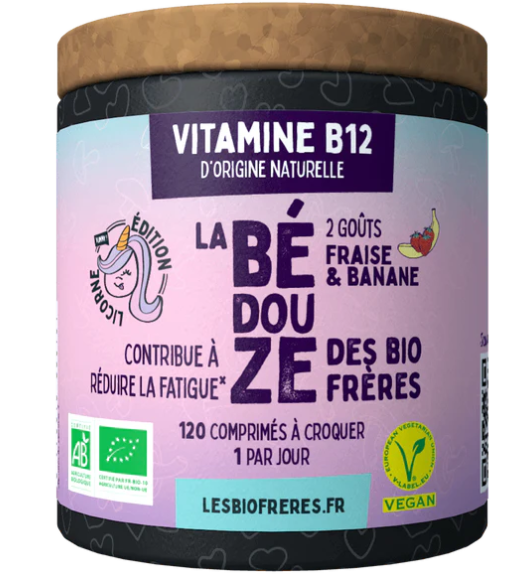 Bédouze bio Banane/Fraise (vitamine b12) 120 comprimés